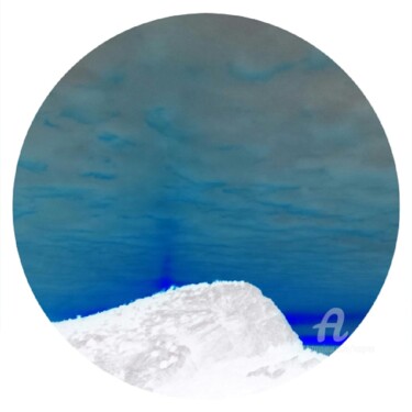 Grafika cyfrowa / sztuka generowana cyfrowo zatytułowany „BLUE SUN” autorstwa Grafi, Oryginalna praca