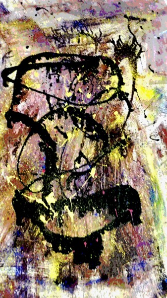 Painting titled "ENIGME" by Grafi, Original Artwork, Acrylic