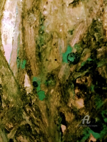 Painting titled "GREEN DREAM" by Grafi, Original Artwork, Acrylic