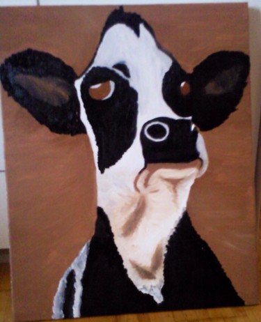 Peinture intitulée "Vache" par Oap, Œuvre d'art originale