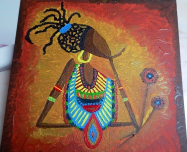 Peinture intitulée "Africaine" par Oap, Œuvre d'art originale