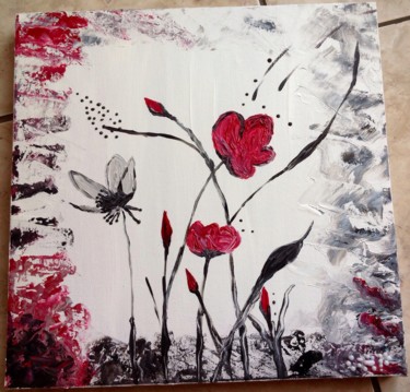 Painting titled "Coquelicot sauvage" by Oap, Original Artwork