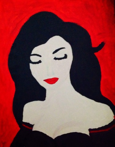 Peinture intitulée "La femme sans nez" par Oap, Œuvre d'art originale, Acrylique