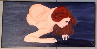 Peinture intitulée "Sensibilité féminine" par Oap, Œuvre d'art originale, Huile