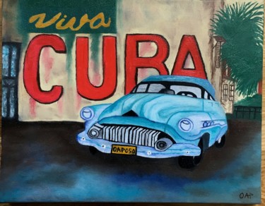 Peinture intitulée "Cuba libre" par Oap, Œuvre d'art originale, Huile