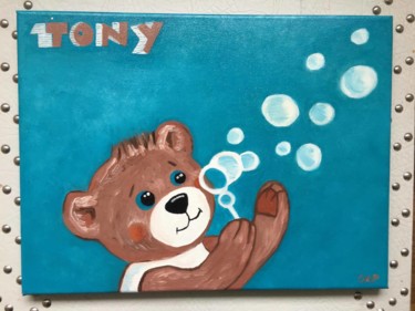 Peinture intitulée "Tony" par Oap, Œuvre d'art originale, Huile