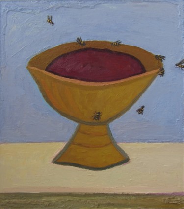 Painting titled "bowl-2" by Artiom Ovchinnikov, Original Artwork, Oil