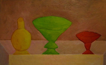 Malerei mit dem Titel "still-life" von Artiom Ovchinnikov, Original-Kunstwerk, Öl