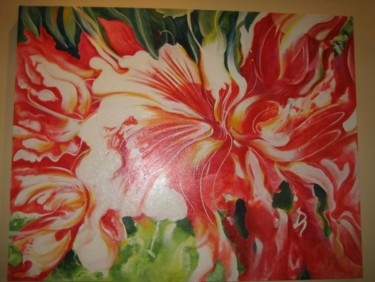 Pintura intitulada "Vibração de uma Flor" por Y.Rangell, Obras de arte originais