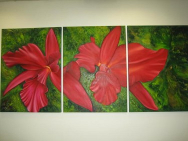 Pintura intitulada "Orquídea Hybrid" por Y.Rangell, Obras de arte originais
