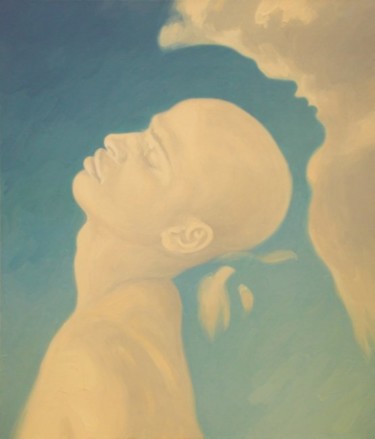Картина под названием "Облака" - Олег Акульшин, Подлинное произведение искусства, Масло