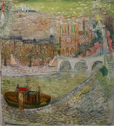 "La Seine à Paris _…" başlıklı Tablo Obba tarafından, Orijinal sanat