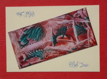 Peinture intitulée "Reset Ki'Chi'Qi 7" par Obel'Isa, Œuvre d'art originale, Cire
