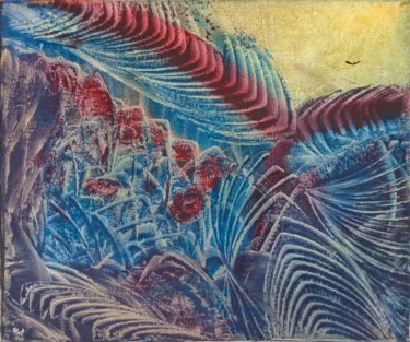 Pintura intitulada "Que le Spectacle de…" por Obel'Isa, Obras de arte originais, Cera Montado em Armação em madeira