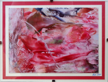 Картина под названием "Boire à l'eau de la…" - Obel'Isa, Подлинное произведение искусства, Воск Установлен на Деревянная пан…