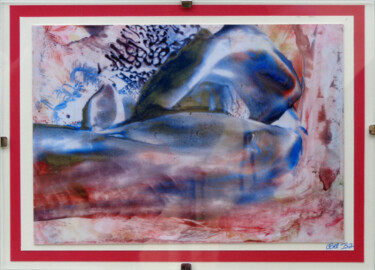 Peinture intitulée "Entrée des artistes…" par Obel'Isa, Œuvre d'art originale, Cire Monté sur Panneau de bois