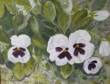 "white violets" başlıklı Tablo Ayla Temizer Öber tarafından, Orijinal sanat