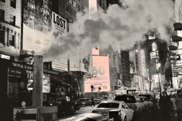 Fotografia intitolato "Nuit New Yorkaise" da Anthony Hochet, Opera d'arte originale, Fotografia digitale