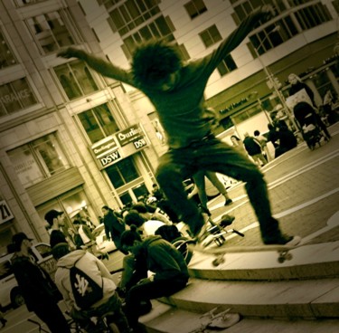 Photography titled "Skater 2" by Anthony Hochet, Original Artwork, Digital Photography