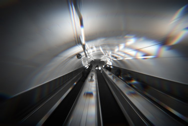 Fotografía titulada "London tube" por Anthony Hochet, Obra de arte original, Fotografía digital