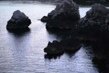 Photographie intitulée "Black stones" par Anthony Hochet, Œuvre d'art originale, Photographie numérique