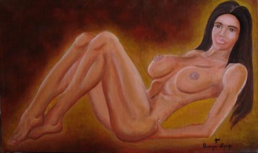 Pintura titulada "desnudo 8" por Fernando Lucio Ocampo-Sandy, Obra de arte original, Oleo