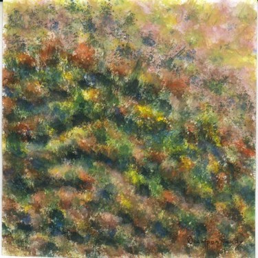 Pintura intitulada "arbustos y pajabrava" por Fernando Lucio Ocampo-Sandy, Obras de arte originais, Óleo