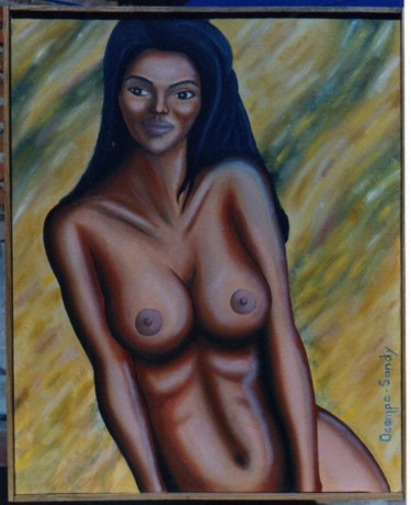 Pintura titulada "desnudo 4" por Fernando Lucio Ocampo-Sandy, Obra de arte original, Oleo