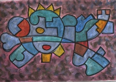 Painting titled "star  walker" by Fernando Lucio Ocampo-Sandy, Original Artwork