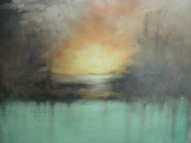Pittura intitolato "SUNSET" da Ocean Kansas, Opera d'arte originale, Olio