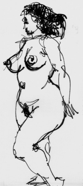 Dibujo titulada "Dona" por Ocell, Obra de arte original