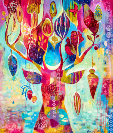Peinture intitulée "Abundance" par Marianna Ochyra, Œuvre d'art originale, Acrylique