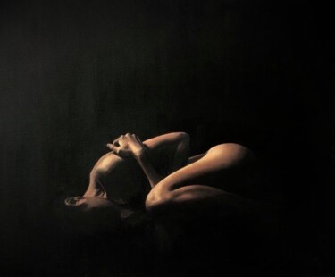 Картина под названием "The Inner Void" - Octavia Sellier, Подлинное произведение искусства, Масло