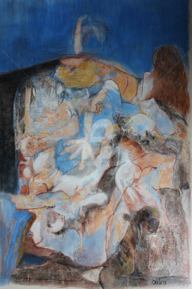 Peinture intitulée "La coupe est pleine" par Odélo, Œuvre d'art originale, Acrylique