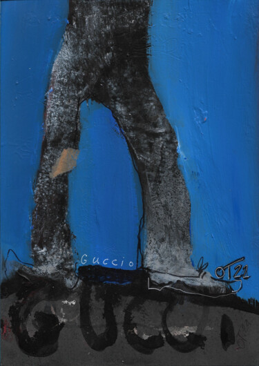 Schilderij getiteld "Guccio Gucci" door Odetka Tuduri, Origineel Kunstwerk, Acryl