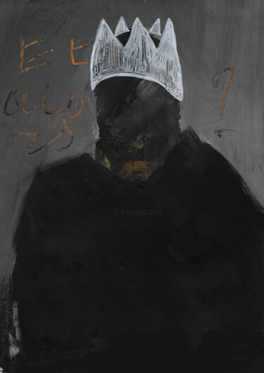 Painting titled "Le roi" by Odetka Tuduri, Original Artwork, Acrylic