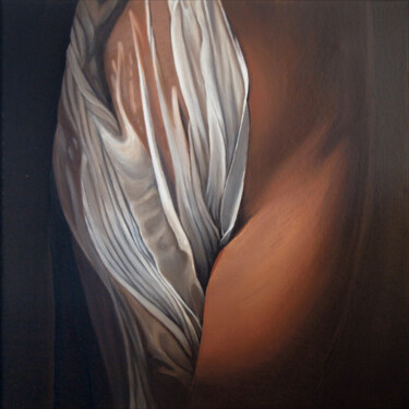 Картина под названием "Drapé 01" - Odile Faure, Подлинное произведение искусства, Масло