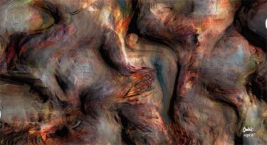 Peinture intitulée "deux durs à cuire" par Maurice Odic, Œuvre d'art originale, Huile