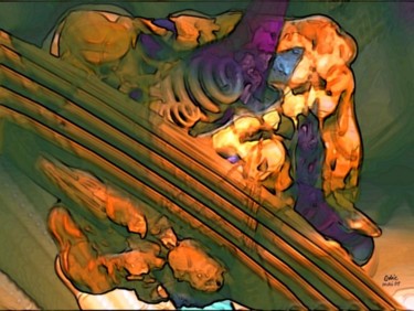 Peinture intitulée "les ressorts de l'e…" par Maurice Odic, Œuvre d'art originale, Huile