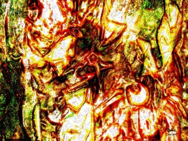 Peinture intitulée "nébuleuse de l'arai…" par Maurice Odic, Œuvre d'art originale