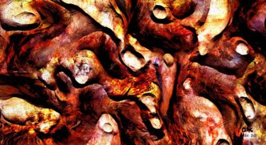 Peinture intitulée "texture interne du…" par Maurice Odic, Œuvre d'art originale, Huile