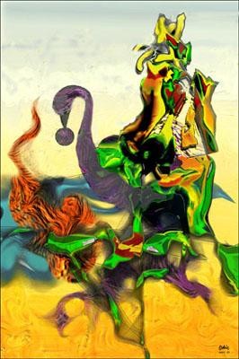 Peinture intitulée "le cygne et le fais…" par Maurice Odic, Œuvre d'art originale, Huile