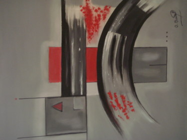 Painting titled "rallye  automobile" by Odile Bourel, Original Artwork