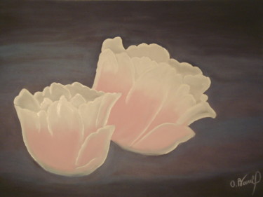 Peinture intitulée "Tiffis rose  2009" par Odile Bourel, Œuvre d'art originale