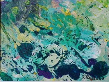 Painting titled "Chlorophylle" by Odile Degand, Original Artwork, Acrylic