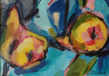 Painting titled "Duo" by Odile Degand, Original Artwork, Acrylic