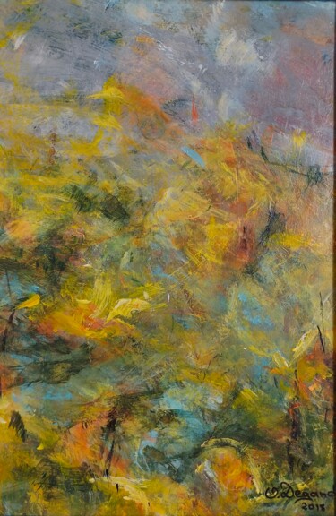 Pintura intitulada "Libre est le vent" por Odile Degand, Obras de arte originais, Acrílico