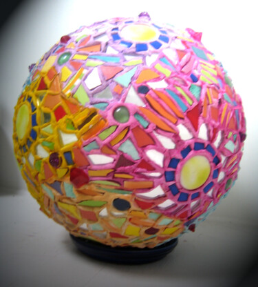雕塑 标题为“globe mosaïque de c…” 由Odile Maffone, 原创艺术品, 镶嵌