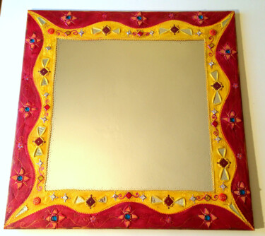 设计 标题为“grand miroir mosaïq…” 由Odile Maffone, 原创艺术品, 镶嵌