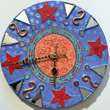 Design getiteld "horloge ronde décor…" door Odile Maffone, Origineel Kunstwerk, Accessoires